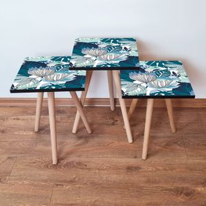 Nesting Table 3Shp210 - Set od 3 Stola u Različitim Bojama