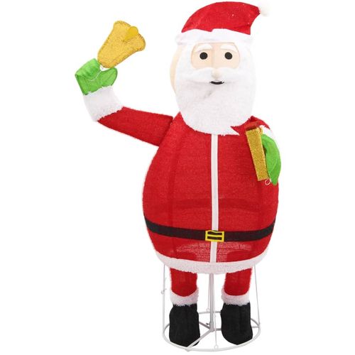 Ukrasna božićna figura Djeda Mraza LED luksuzna tkanina 180 cm slika 10