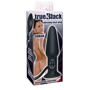 You2Toys True Black vibrirajući čep za guzu