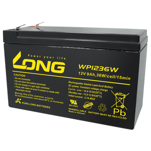 LONG Baterija 12V, 9Ah, WP1236W