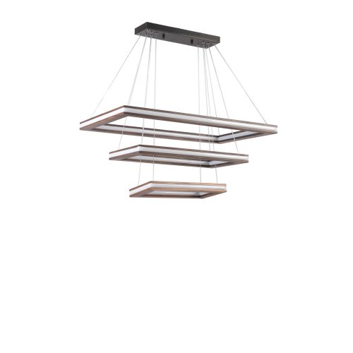 Lüx Bergama 3 Lü Yanık Ledli Avize 3 Renk Copper Chandelier slika 1