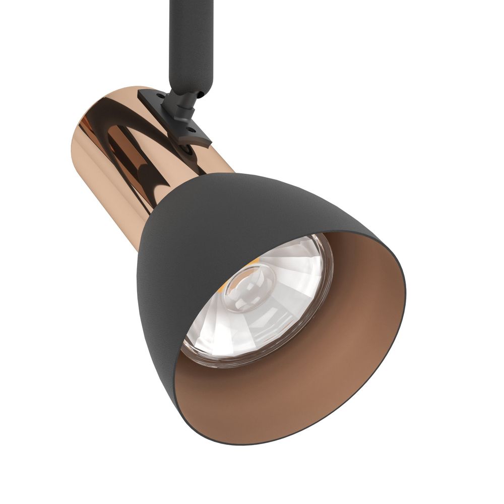 Eglo Barnham reflektor/2, led, 2x3,3w, 2x240lm, bakar/crna/čelik  slika 5