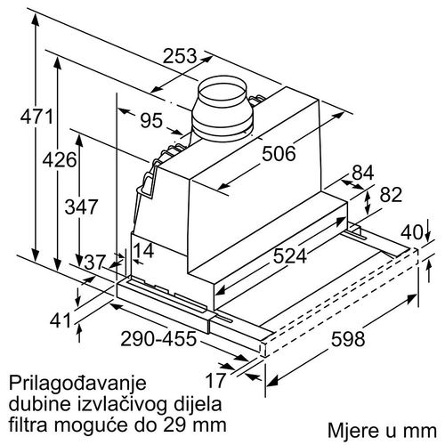 Bosch teleskopska napa DFS067A51 slika 6