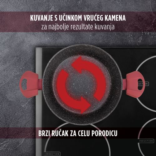 Tiganj sa dve ručke Rosmarino Lava Stone Grape - 28   slika 5