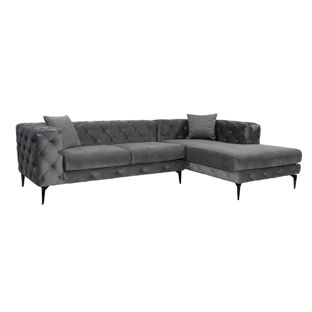 Como Eco Right - Ugaona Sofa u Antracitnoj i Crnoj Boji slika 3