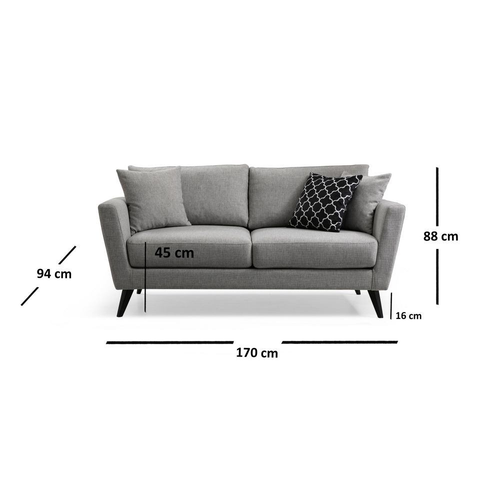 Mayorka Siva Sofa za Dva slika 4