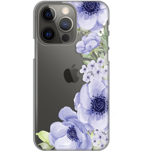 Torbica Silikonska Print Skin za iPhone 13 Pro Blue Roses 6.1 slika 1