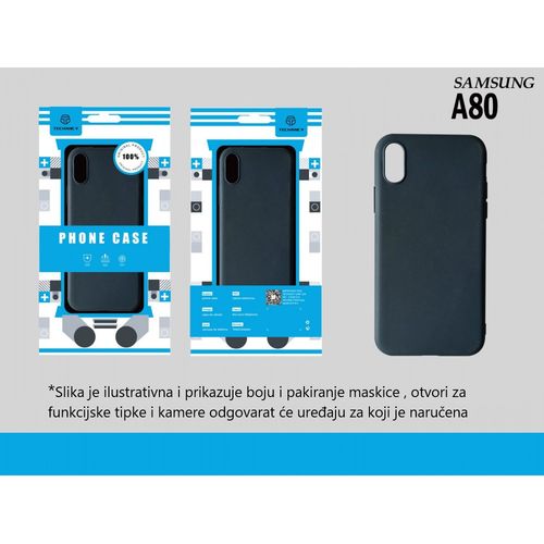 Maskica silikonska za Samsung Galaxy A80 - crna slika 1