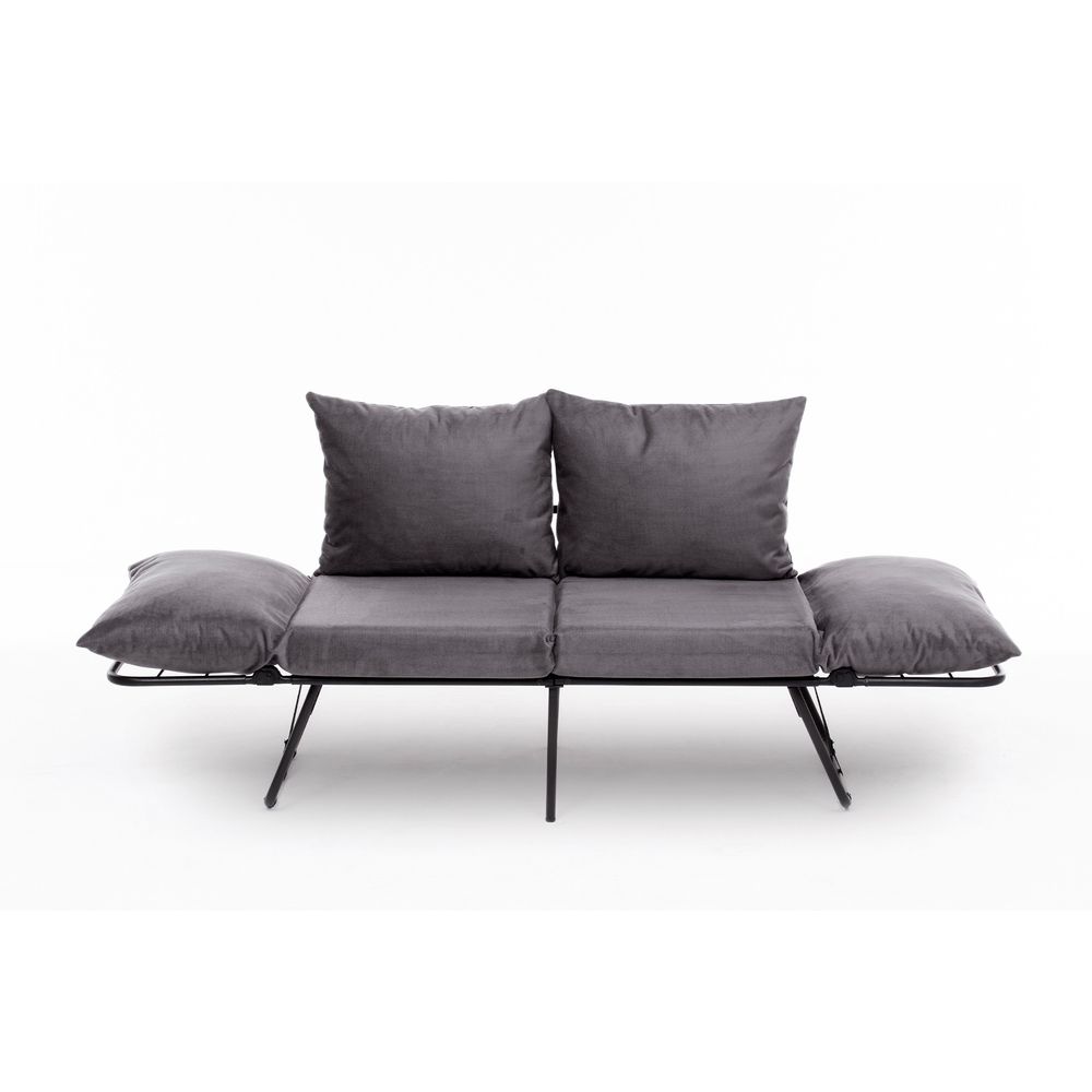 Viper 2-Sjedalni - Siva Sofa na Razvlačenje slika 9