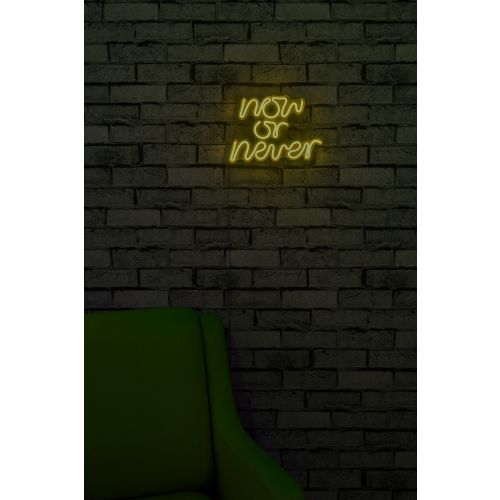 Wallity Ukrasna plastična LED rasvjeta, Now or Never - Yellow slika 13