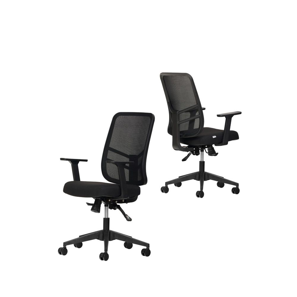 Leto 108 - Crna Crna Uredska Stolica Set (2 Komada) slika 2
