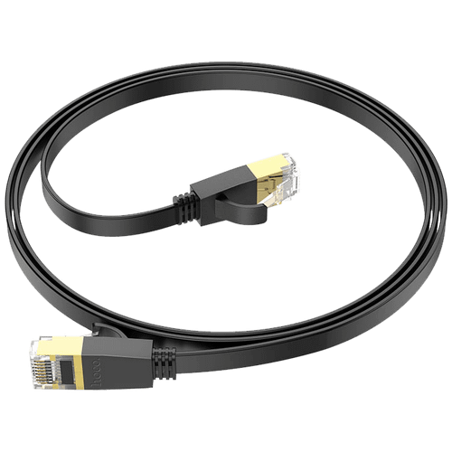 hoco. Mrežni kabl, CAT6, Gigabit Ethernet, flat, 1 met., crna - US07 General, 1 met. slika 3