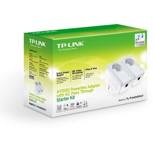 TP-Link PA4010P KIT, 600Mbps powerline s utičnicom slika 2