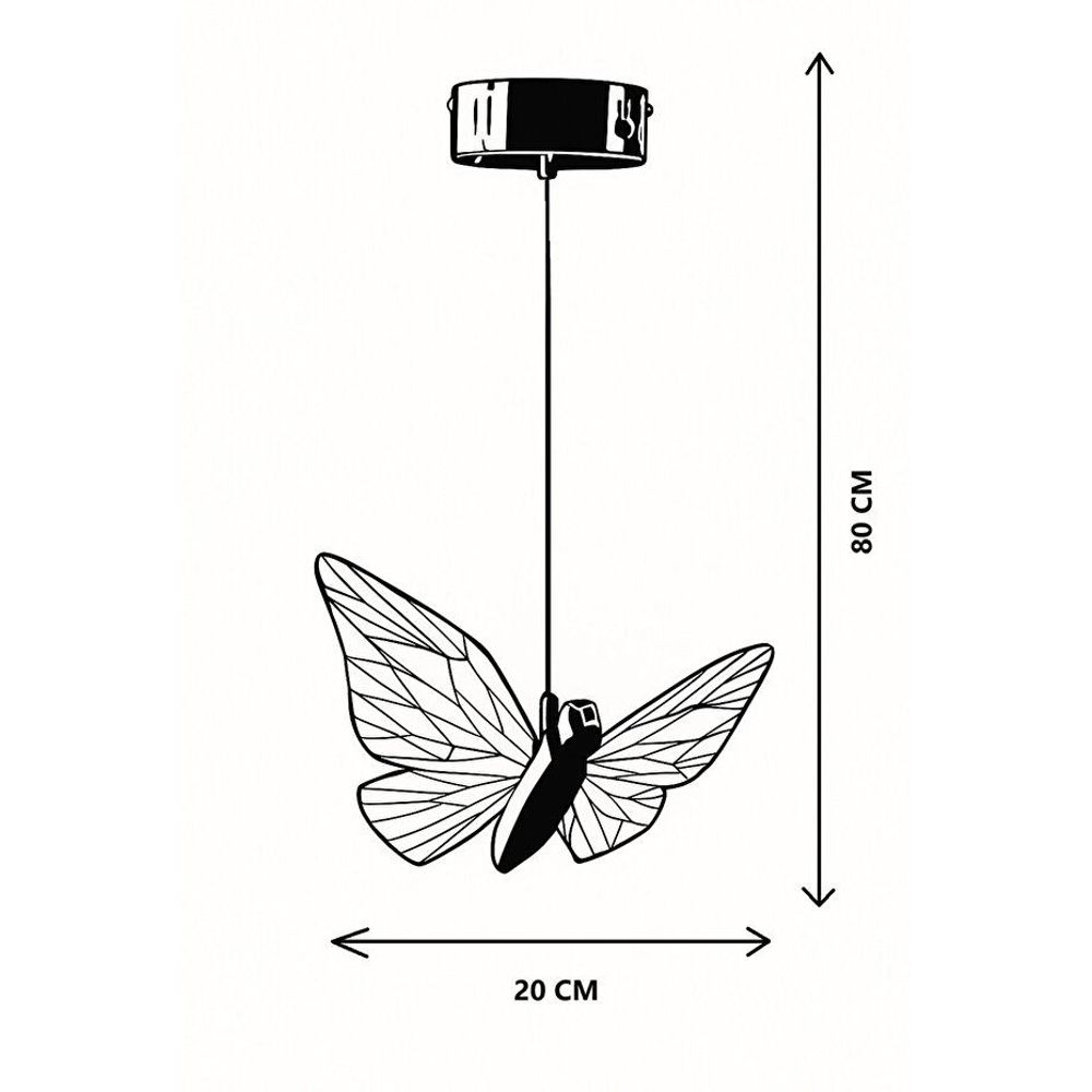 Luster Kelebek – zlatna boja slika 5