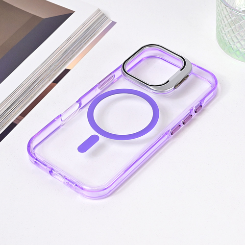 Torbica Magsafe transparent za iPhone 16 Pro 6.3 ljubicasta slika 1