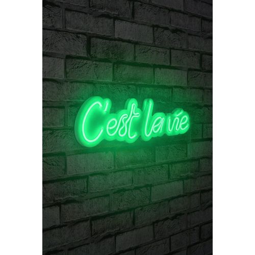 Wallity Ukrasna plastična LED rasvjeta, C'est La Vie - Green slika 11