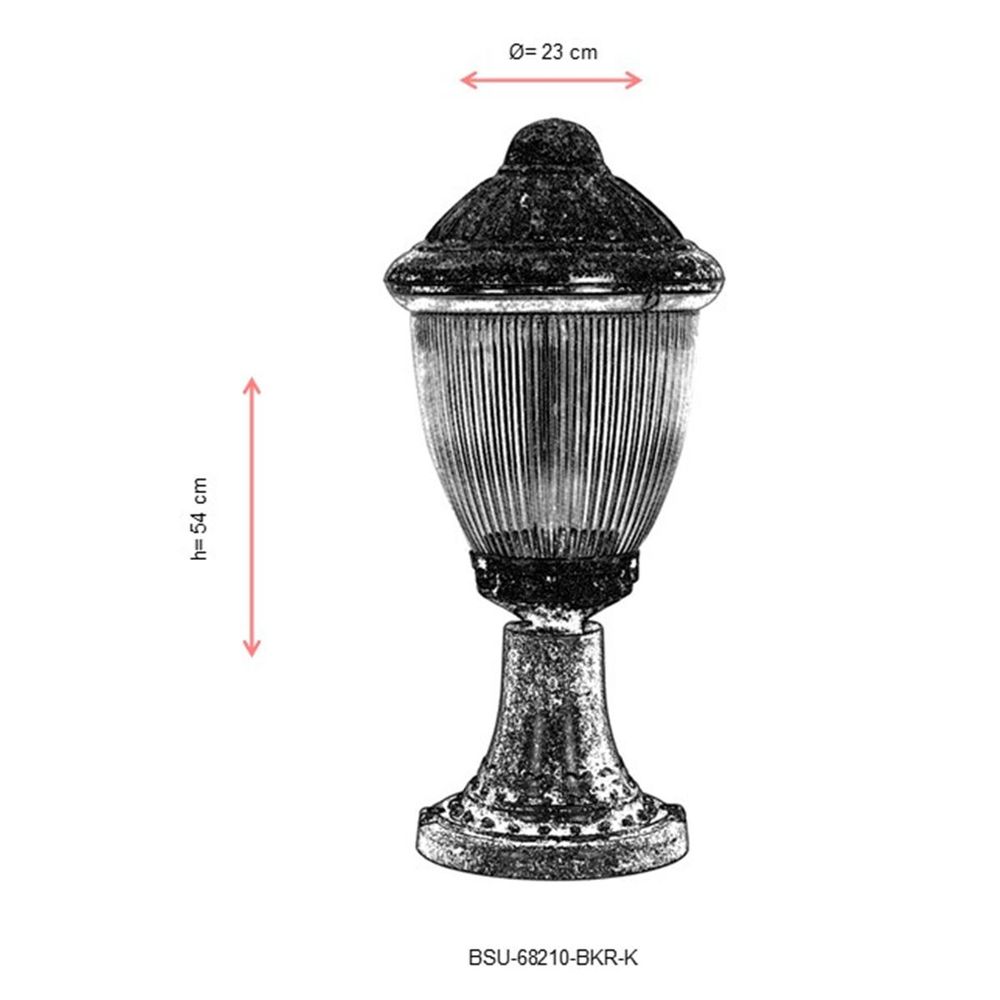 BSU-68210-BKR-K Smeđa Spoljašnja Zidna Lampa slika 3