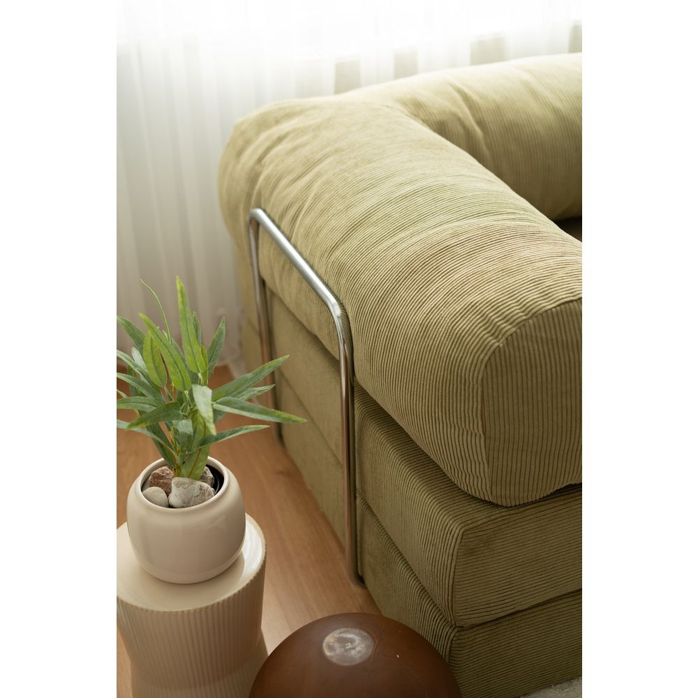 Nook - Khaki 3-sjedalni Sofa na Razvlačenje slika 5