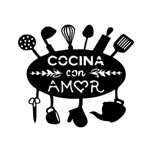 Wallity Metalna zidna dekoracija, Cocina Con Amor slika 4