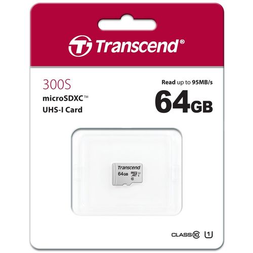 Transcend TS64GUSD300S Micro SD 64GB Class 10, Ultra High Speed Class 1 (U1) slika 2
