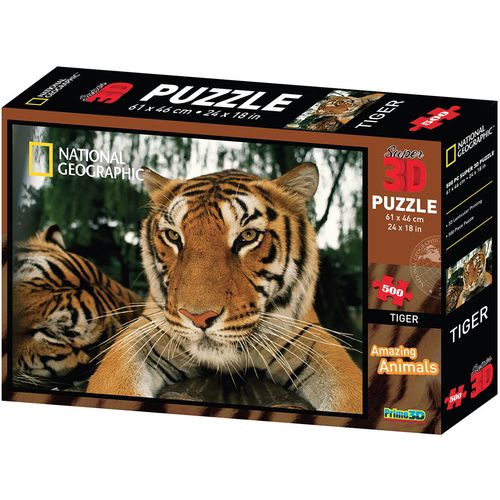 National Geographic 3D puzzle - tigar 500 kom 61x4 6cm slika 1