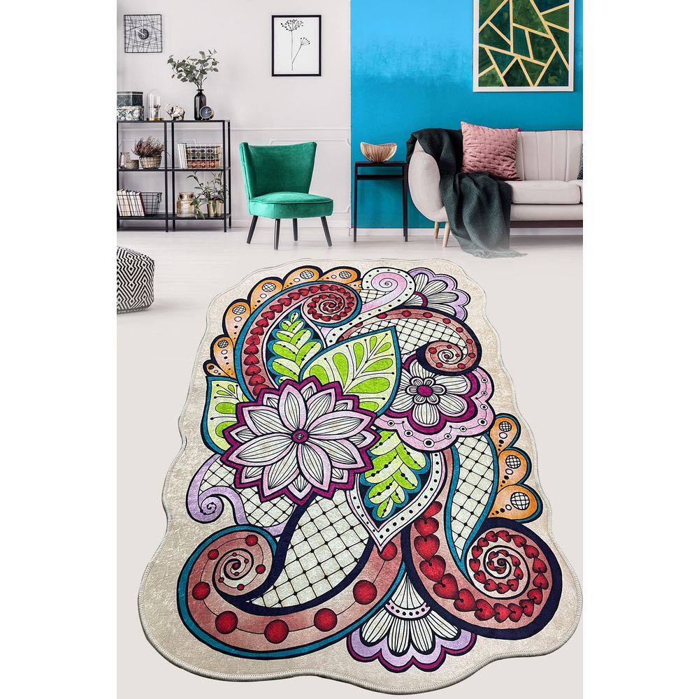 Multikolorni Tepih za Hall Forme (80 x 100 cm) slika 1