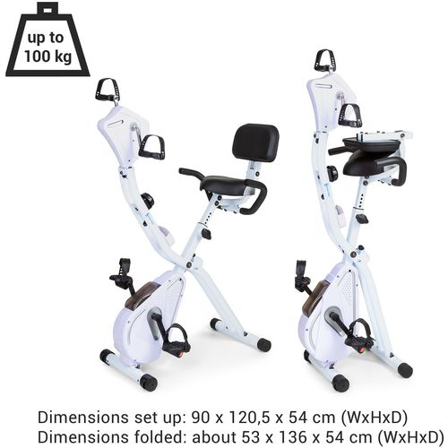 Capital Sports Azura Full Body Comfort sobni bicikl, Srebrni slika 7