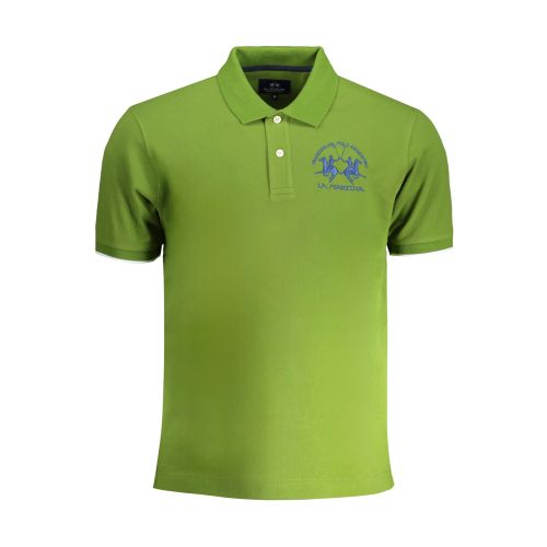 LA MARTINA MEN'S GREEN SHORT-SLEEVED POLO SHIRT slika 1