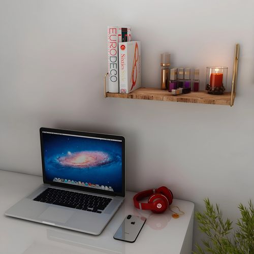 Dekoratif Duvar Rafı Gold
Brown Wall Shelf slika 4