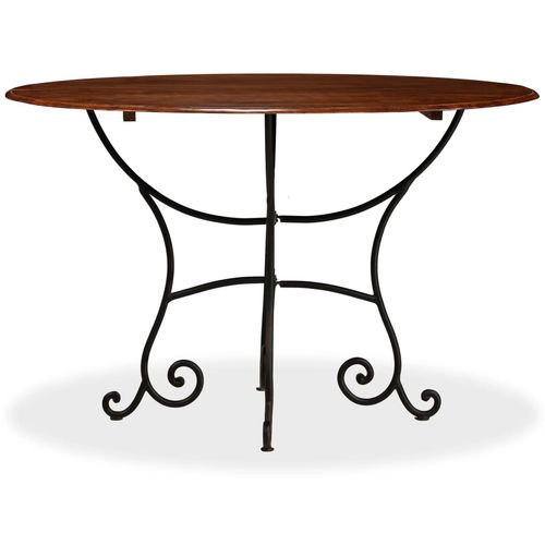 Blagovaonski stol 120x76 cm bagremovo drvo s premazom boje meda slika 45