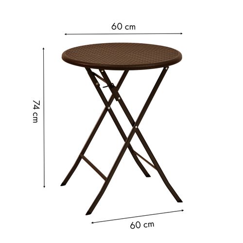 Modernhome sklopivi stol , ratan , 60 cm slika 6