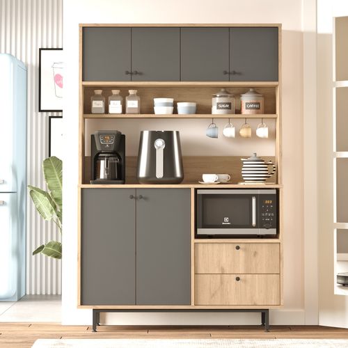 RE5-SA OakAnthracite Multi Purpose Cabinet slika 1