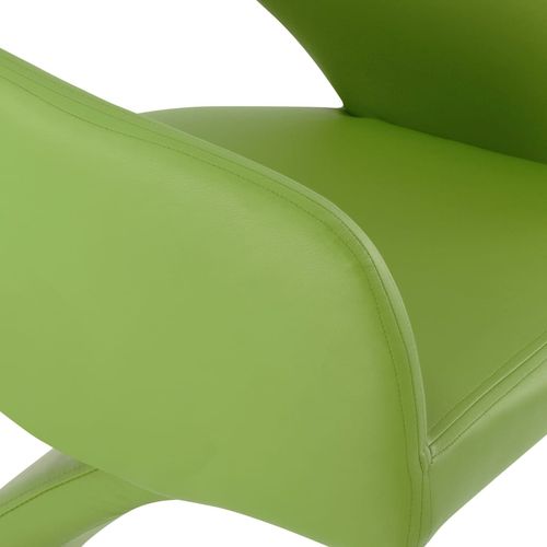 Blagovaonske stolice od umjetne kože 4 kom zelene slika 6
