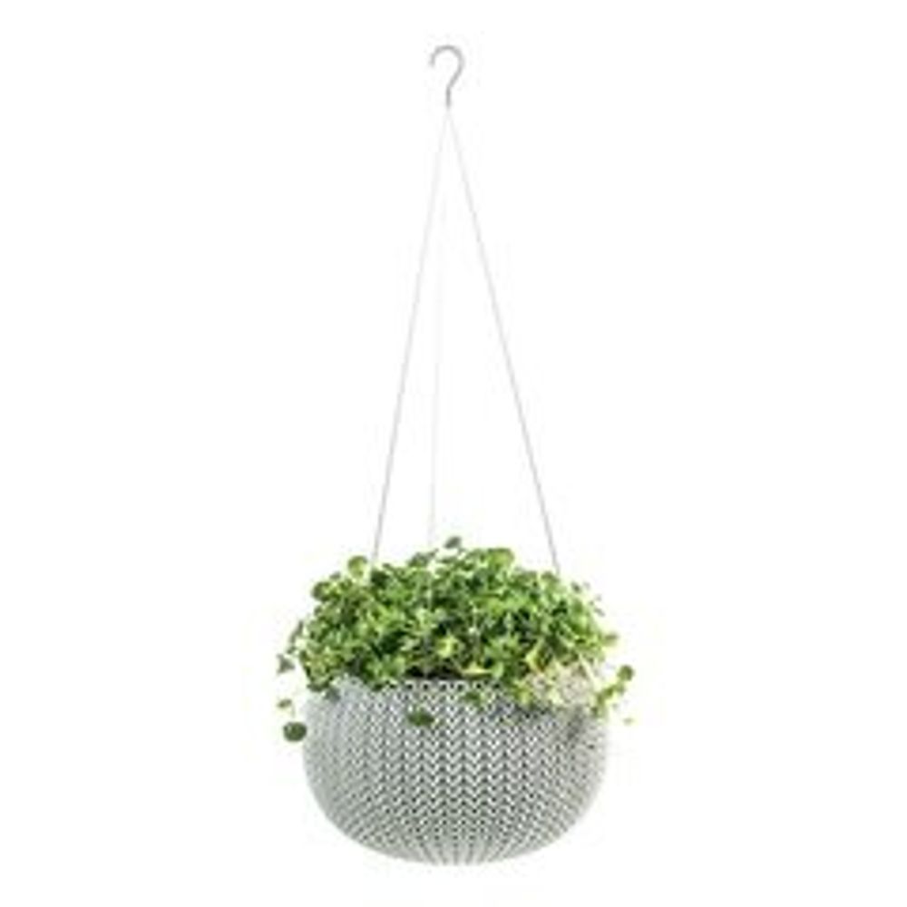 Keter Saksija viseća siva 28x28x18 cm Cozy slika 2