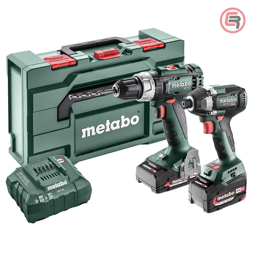 Metabo Combo Set 2.8.2 / 18V BS 18 L + SSD 18 LT 200 BL (1×2,0 Ah + 1×4,0 Ah + ASC55)+ metaBOX – 685194000 slika 1