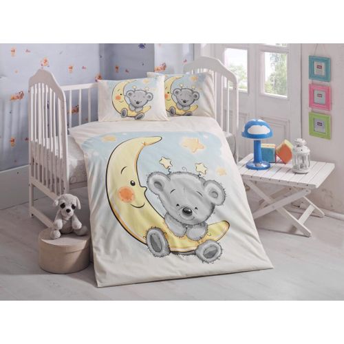 Colourful Cotton Komplet posteljine za bebe od ranforcea Pıtırcık slika 1