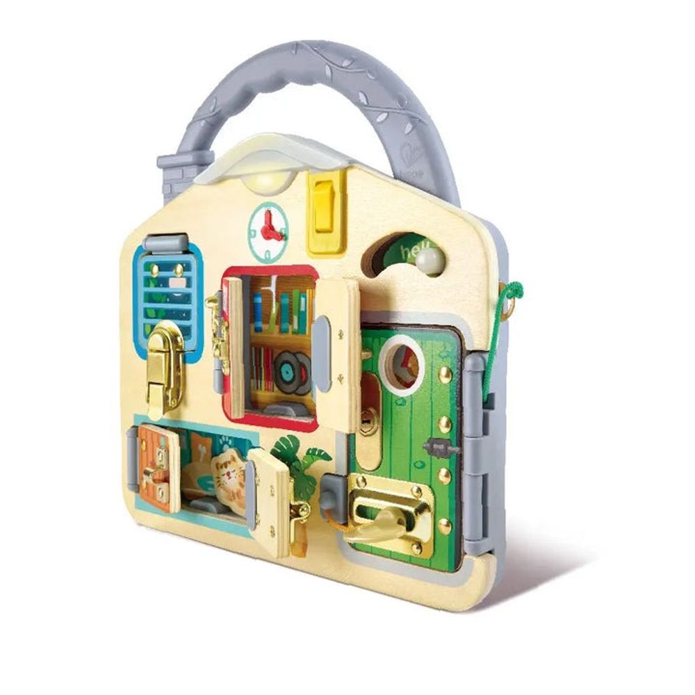 Hape Drvena edukativna igračka Lock & Learn Playboard slika 2