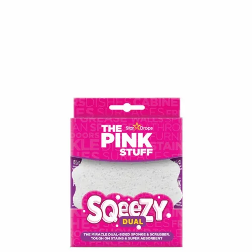 The Pink Stuff the miracle sqeezy dual sided sponge &scrubber (čudesni dvostrani sunđer) slika 1