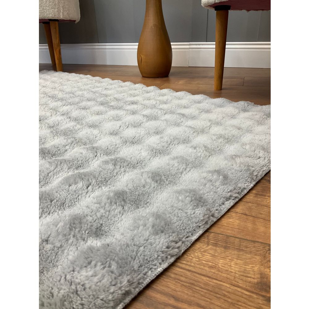 Tepih Puffy Bubble Duz , boja siva (200 x 290 cm)  - izložbeni artikl (oštećenja ambalaža) slika 7