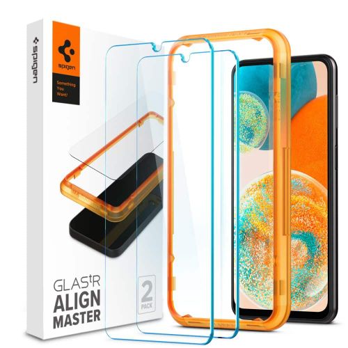 SPIGEN ALM GLAS.TR KALJENO STAKLO 2-KOM ZA SAMSUNG GALAXY A23 5G / LTE CLEAR slika 1