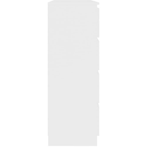 Komoda s ladicama bijela 120 x 35 x 99 cm od iverice slika 25