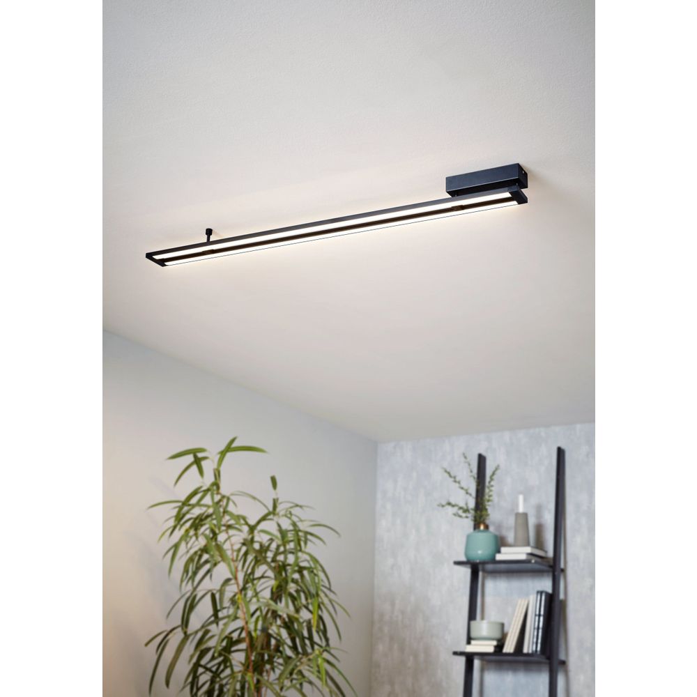 Eglo stropna rasvjeta amontillado led 2x13,5w 3000k 3500lm crno/bijelo š:8mm slika 2