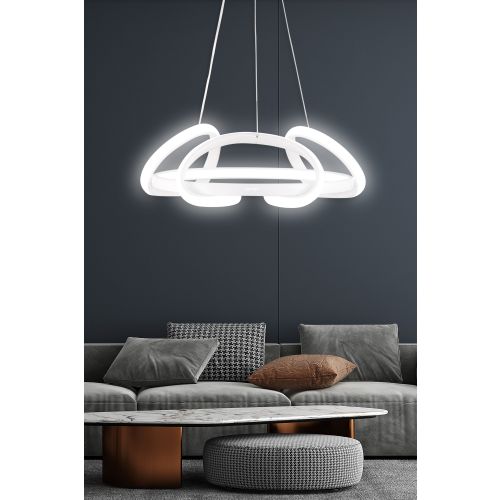 Arcturus White-White Light White Chandelier slika 2