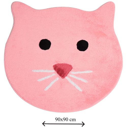 Colourful Cotton Akrilna kupaonska prostirka Cat - Candy Pink slika 3