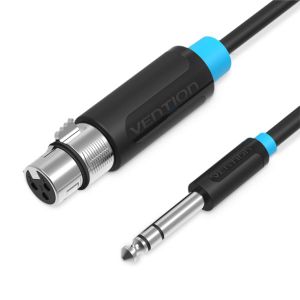 Vention 6.5mm Male to XLR Female Audio Cable 2M Black