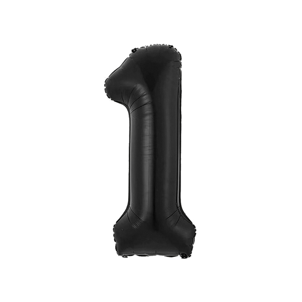 CH-B8C1 Folijski balon Matt Crni 1, 85 cm slika 1