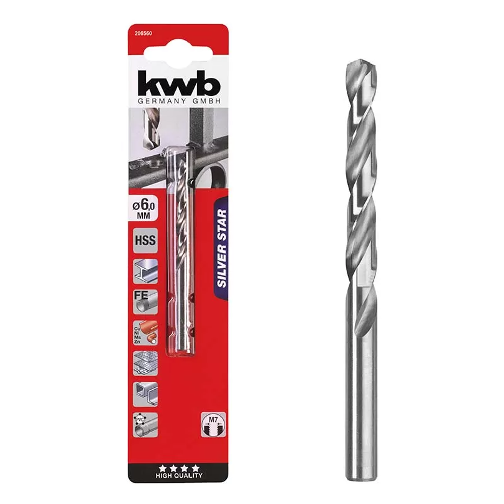 KWB silver star borer za metal 7 mm, sb slika 1