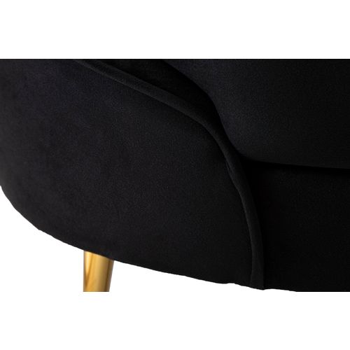 Mauro Ferretti Kauč SOFA 2 SEATERS OSLO WITH CUSHIONS BLACK cm 148X84X68 slika 8