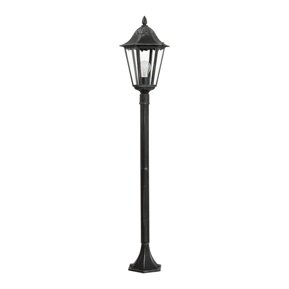 Eglo Navedo Vanjska Stojeća Lampa - Crna/Srebrna, E27 slika 1