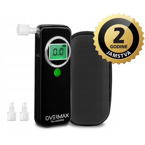 Overmax alkotester - detektor alkohola u dahu, LCD zaslon, 0-1.5 promila AD02 slika 1